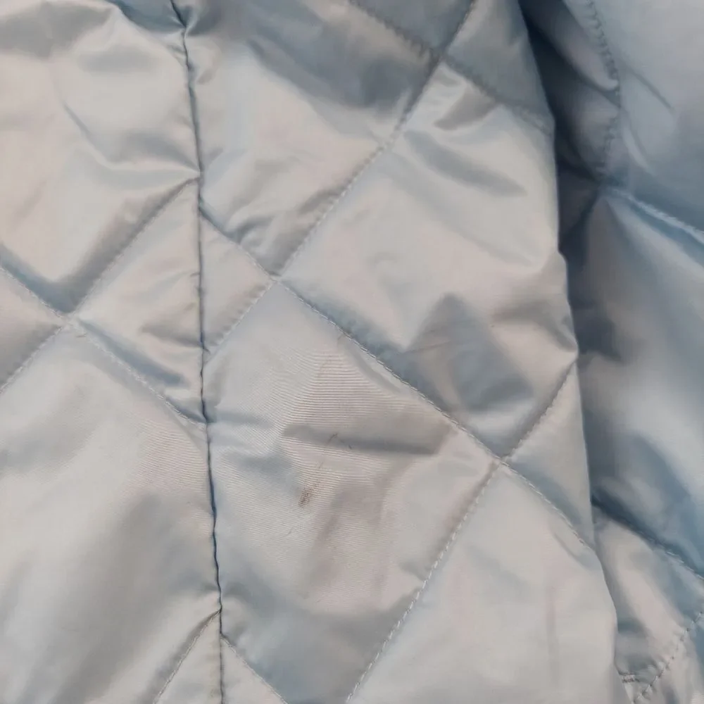 Crew Cuts Light Blue Quilted Peplum Barn Jacket Sz XL